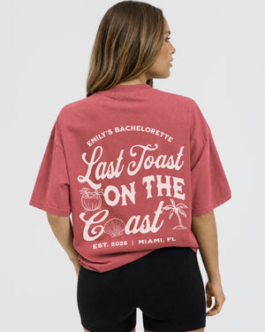 Last toast on the coast T-Shirt Crimson