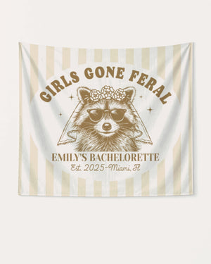 Girls Gone Feral Banner Beige