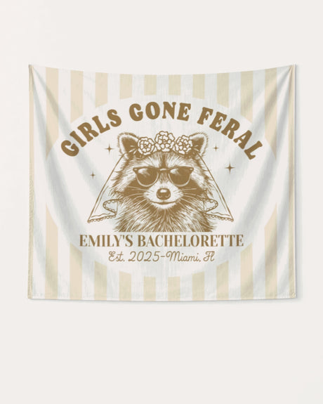 Girls Gone Feral Banner Beige