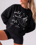 Wild Wild Wife Cowgirl Tequila Sweatshirt Black