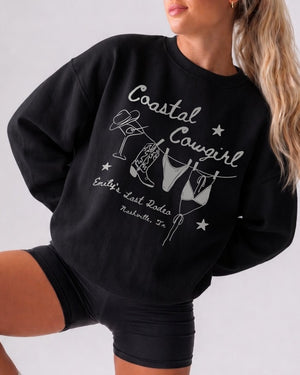 Coastal Cowgirl Sweatshirt Black