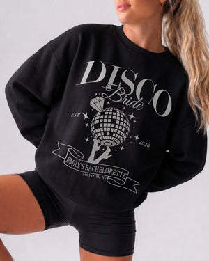 Dancing Queen, Disco Bride Sweatshirt Black