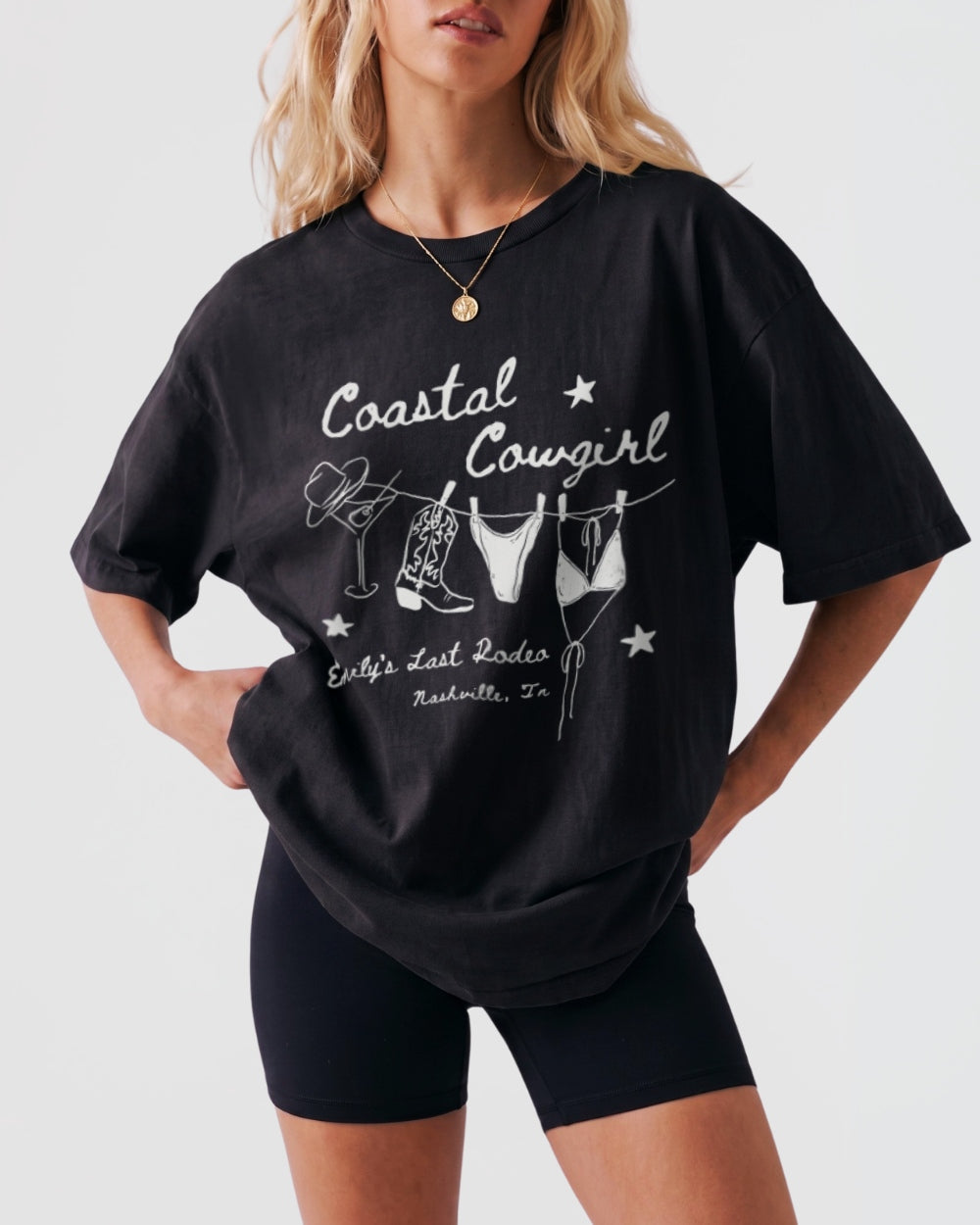 Coastal Cowgirl T-Shirt Black
