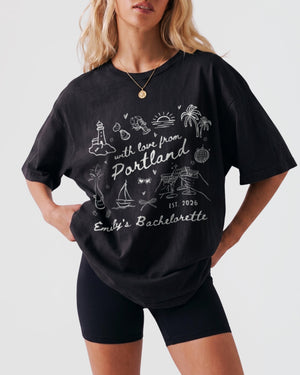 With Love from Portland T-Shirt Black