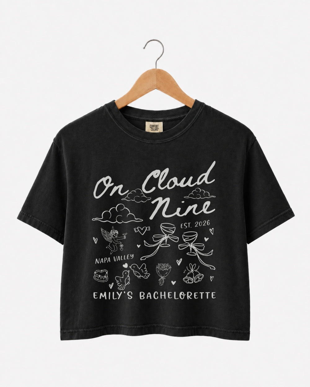 On Cloud Nine Crop Top Black