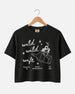 Wild Wild Wife Cowgirl Tequila Crop Top Black