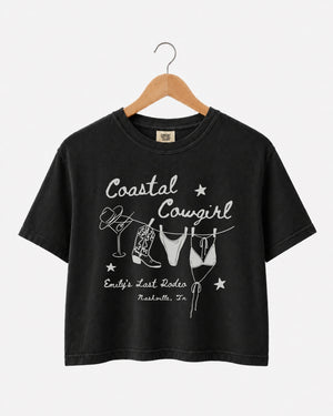 Coastal Cowgirl Crop Top Black