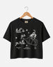 Let's Go Girls Cowgirl Bottle Crop Top Black