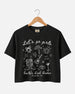 Let's Go Girls Cowgirl Party Crop Top Black