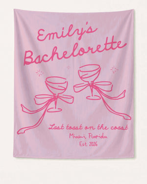 Last Toast on the Coast - Bow Cocktail Bach Banner Blossom