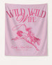 Matching bachelorette party banners for the bride's last rodeo weekend, vintage cowgirl style with script lettering. Personalized with bride name, destination city, and year.