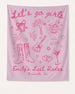 Let's Go Girls Cowgirl Party Banner Blossom