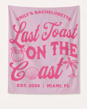Last toast on the coast - text Banner Blossom