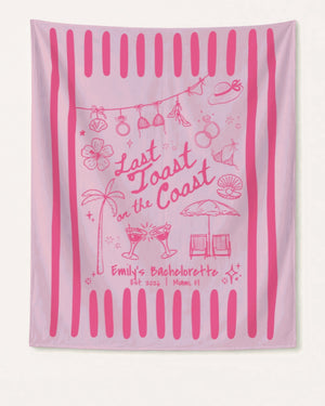 Last toast on the coast - Stripes Banner Blossom