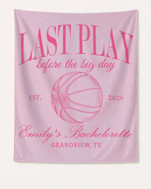 Last Play Before the Big Day - Basketball Banner Blossom