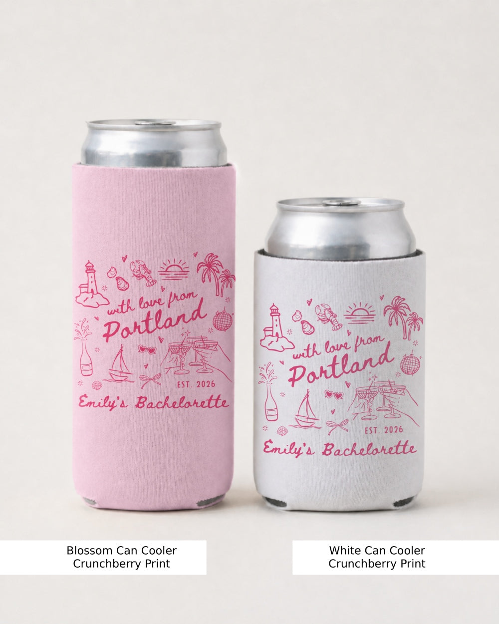 With Love from Portland Can Cooler Blossom