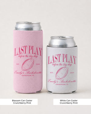 Last Play Before the Big Day - Football Can Cooler Blossom