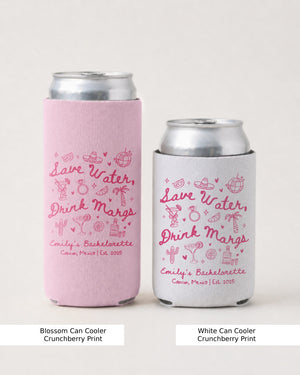 Save Water Drink Margs Can Cooler Blossom