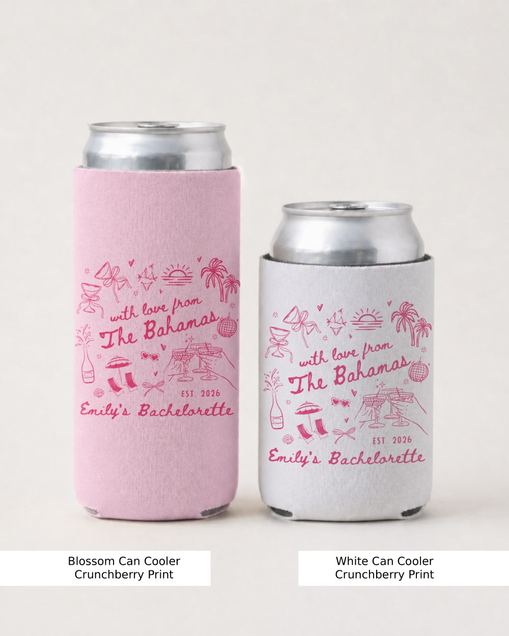 With Love from The Bahamas Can Cooler Blossom