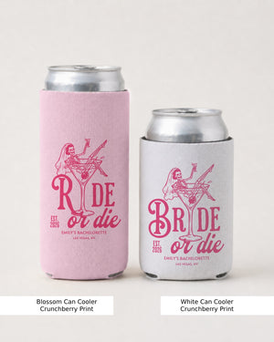 Bride or Die and Ride or Die Can Cooler Blossom
