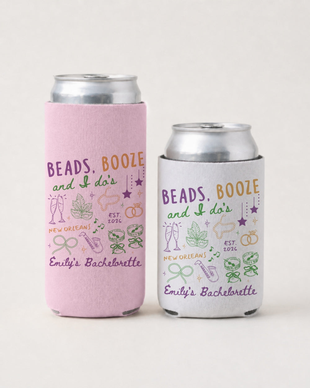 Beads, Booze and I Do's Can Cooler Blossom