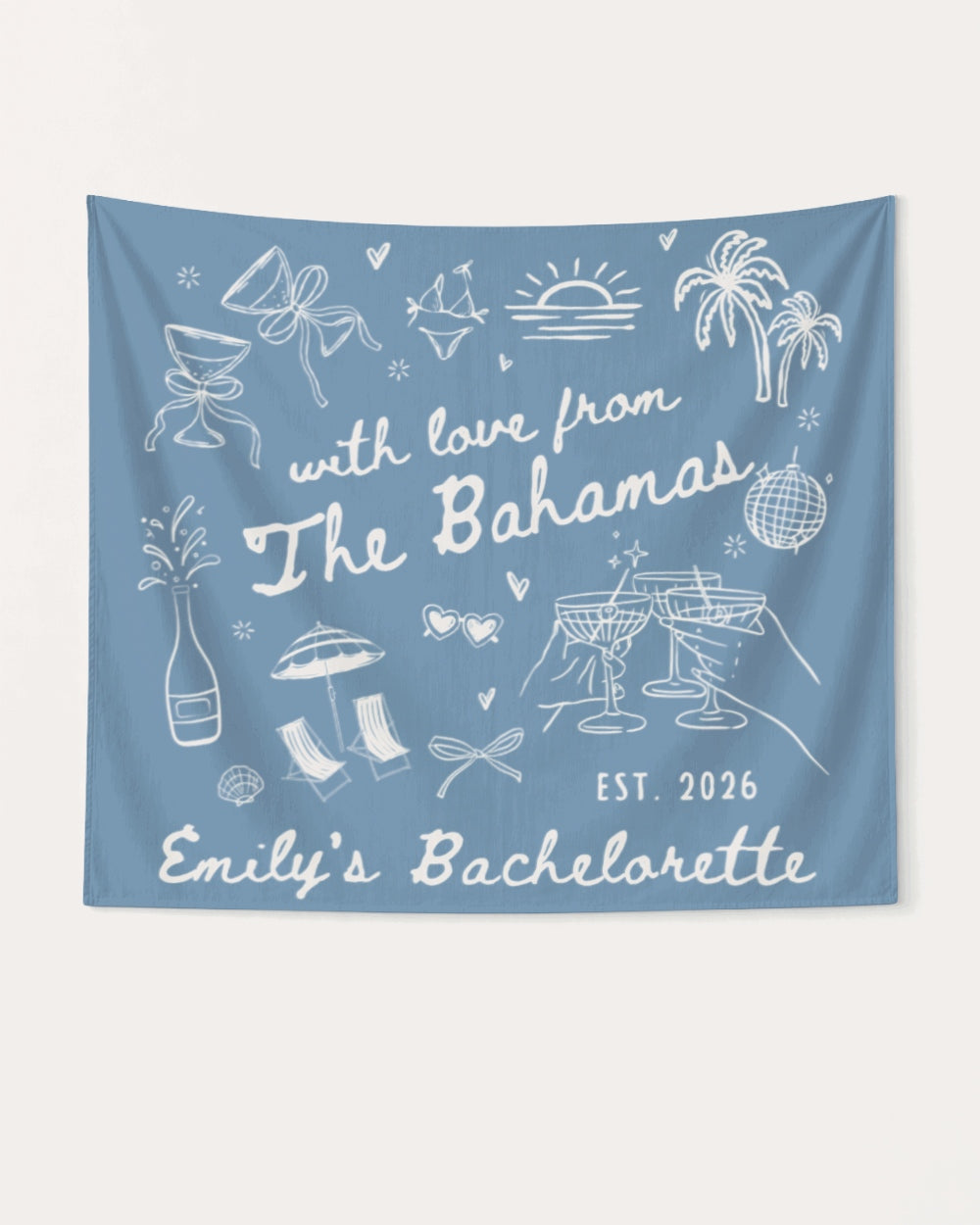 With Love from The Bahamas Banner Blue Jean