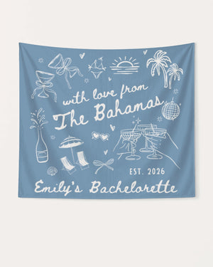 With Love from The Bahamas Banner Blue Jean