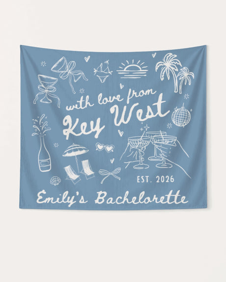 With Love from Key West Banner Blue Jean