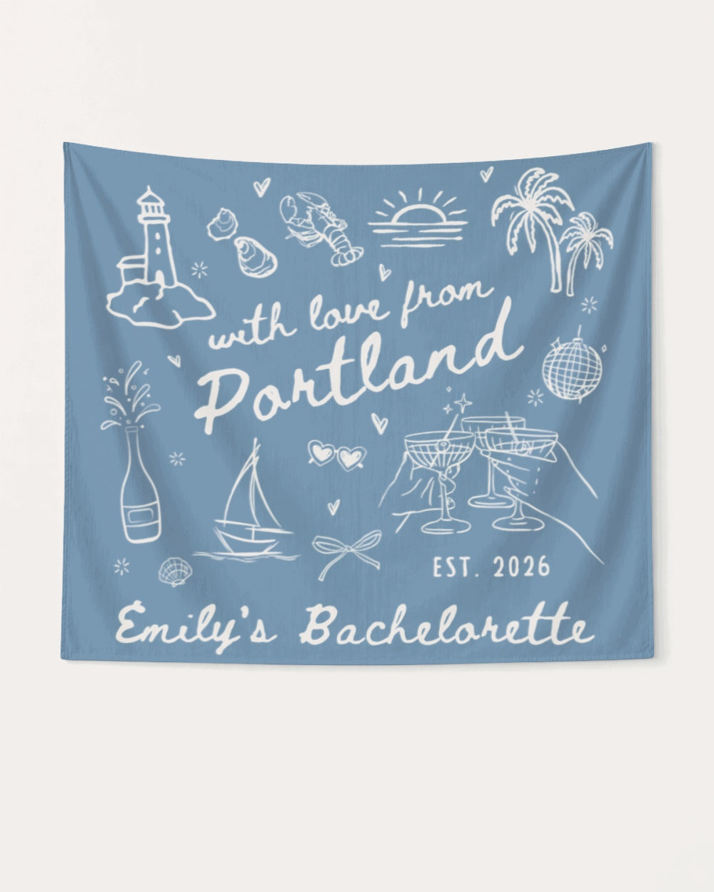With Love from Portland Banner Blue Jean