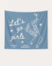 Bride and bachelorette party banner with vintage line-art boots and martini illustration. Personalized with bride name, destination city, and year for the whole bridal crew.