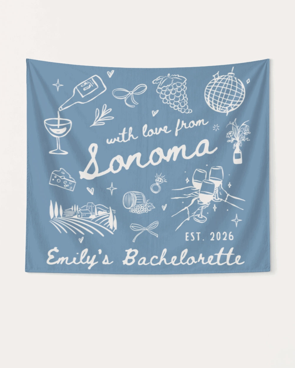 With Love from Sonoma Banner Blue Jean