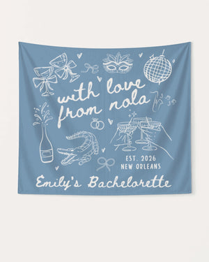 With Love from Nola Banner Blue Jean