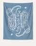 Wild Wild Wife Cowgirl Boots Banner Blue Jean