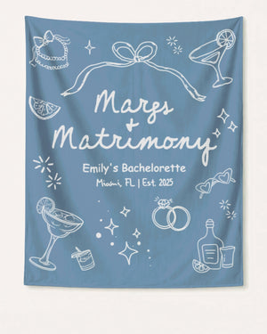 Margs & Matrimony Banner Blue Jean