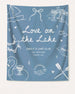 Love on the Lake Banner Blue Jean