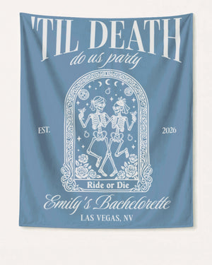 Til death do us party - Tarot-inspired Banner Blue Jean