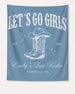 Bride and bachelorette party banner for a country western Last Rodeo celebration. Vintage western script and boot motifs, personalized with bride name, year, and destination city.