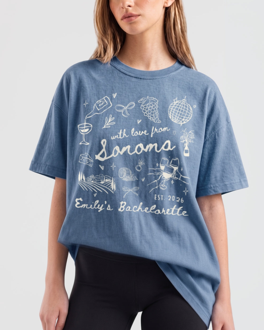 With Love from Sonoma T-Shirt Blue Jean
