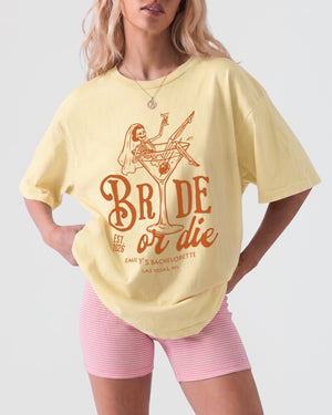 Bride or Die and Ride or Die T-Shirt Butter