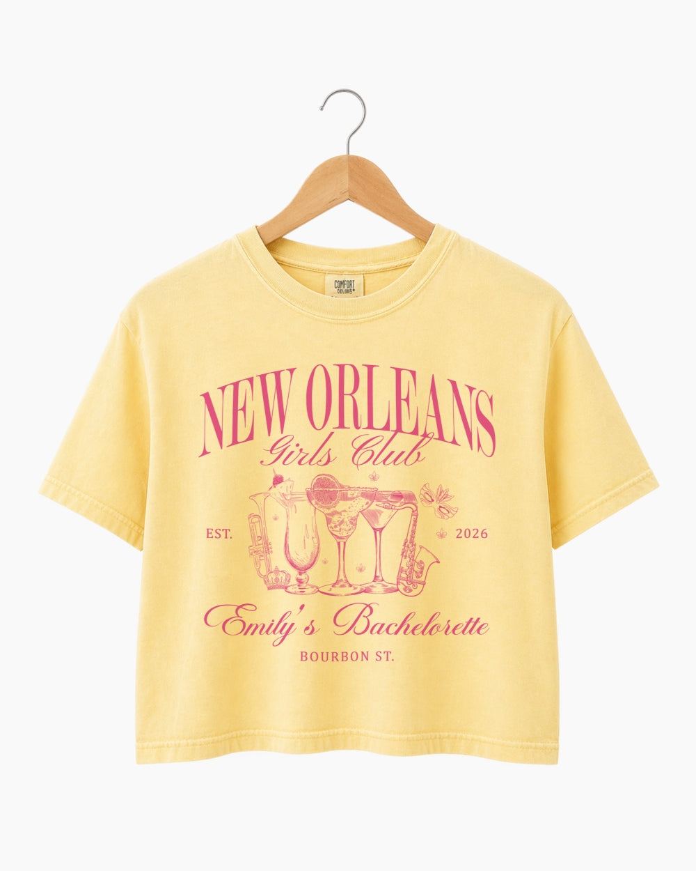 New Orleans Girls Club Crop Top Butter