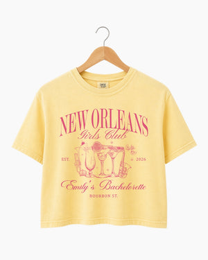 New Orleans Girls Club Crop Top Butter