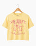 New Orleans Girls Club Crop Top Butter