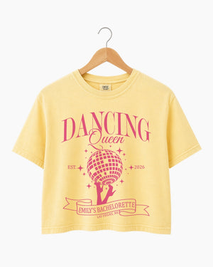 Dancing Queen, Disco Bride Crop Top Butter