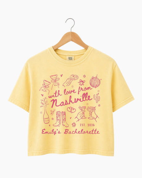 With Love from Nashville Crop Top Butter
