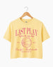 Last Play Before the Big Day - Basketball Crop Top Butter