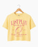 Last Play Before the Big Day - Football Crop Top Butter