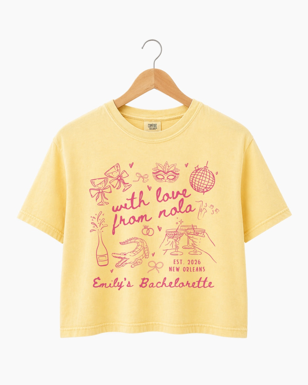 With Love from Nola Crop Top Butter