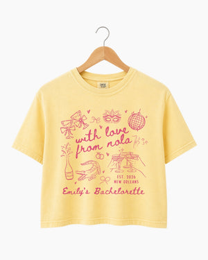 With Love from Nola Crop Top Butter