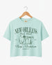 New Orleans Girls Club Crop Top Chalky Mint