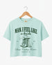 Gift idea for the bride: bachelorette rodeo crop top with vintage western script, cowboy boot art, and personalized bride name, year, and city for the Nashville or any last-rodeo weekend crew.